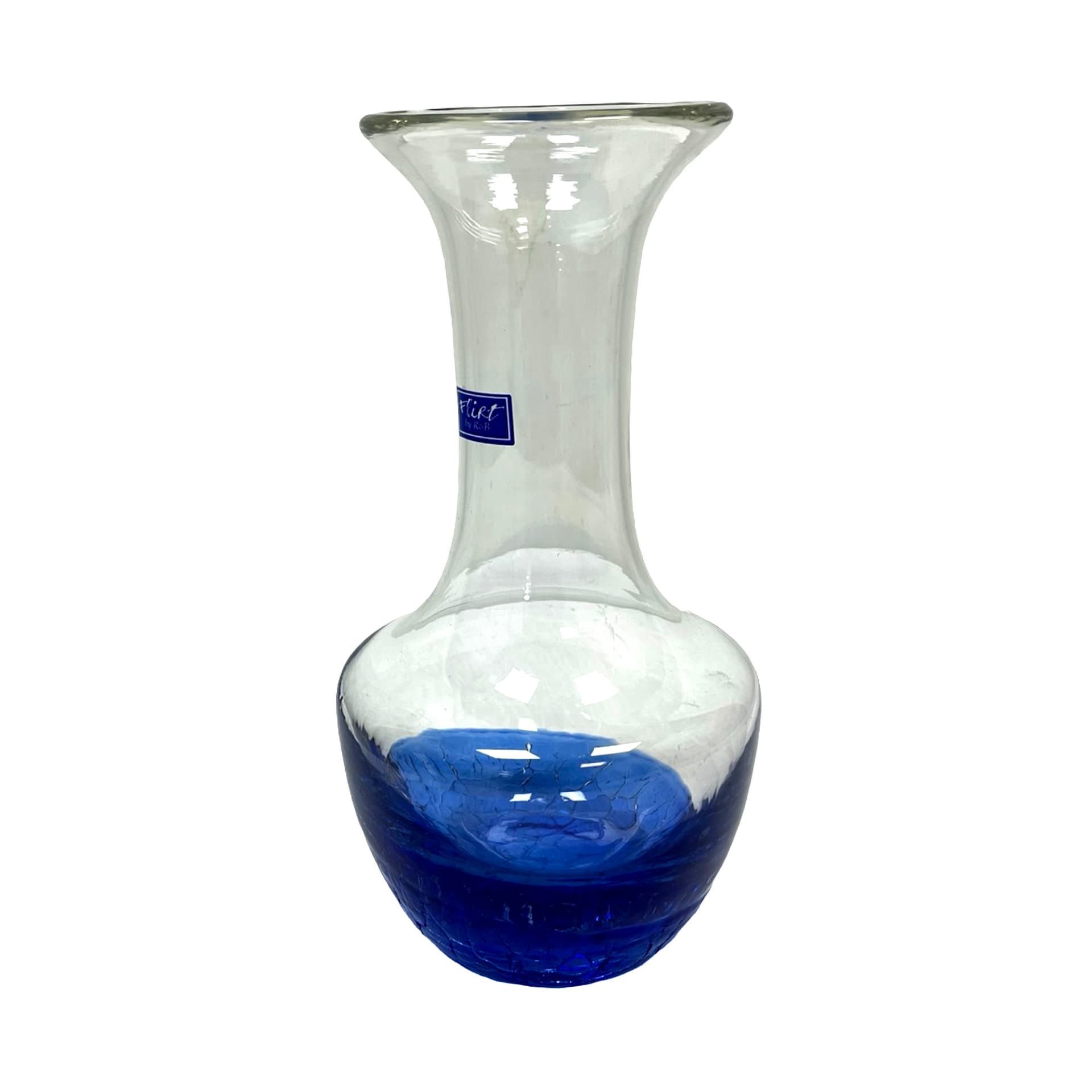Vase Flirt, blue transparent glass, Ritzenhoff und Breker, Germany, 1990s - 348583