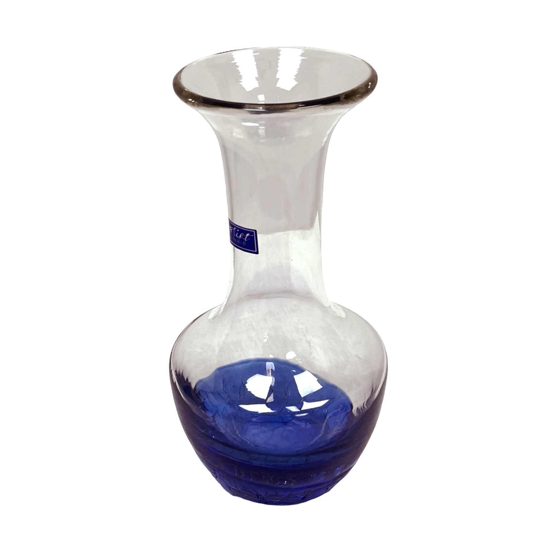 Vase Flirt, blue transparent glass, Ritzenhoff und Breker, Germany, 1990s - 348585