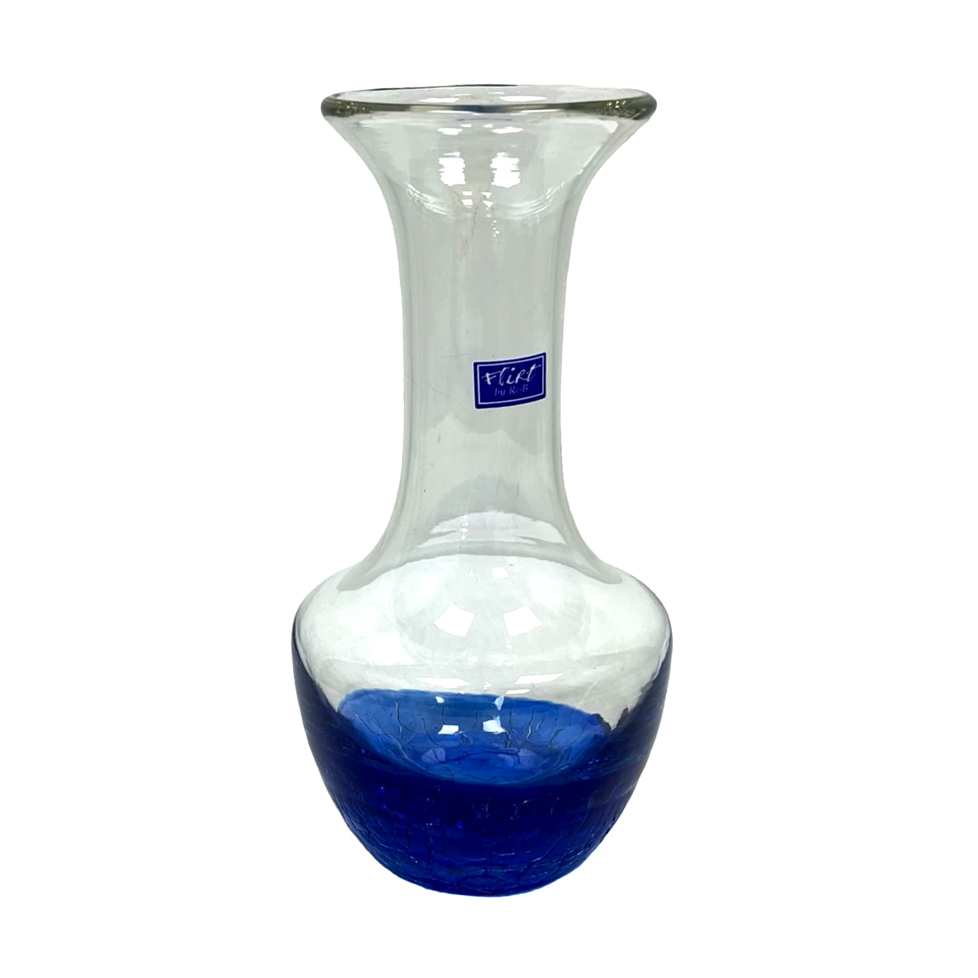 Vase Flirt, blue transparent glass, Ritzenhoff und Breker, Germany, 1990s - 348581