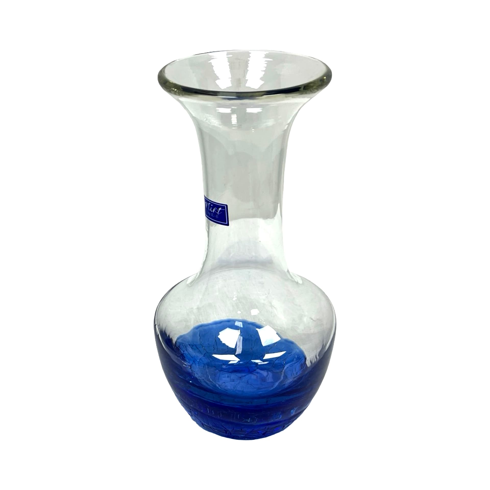 Vase Flirt, blue transparent glass, Ritzenhoff und Breker, Germany, 1990s - 348584