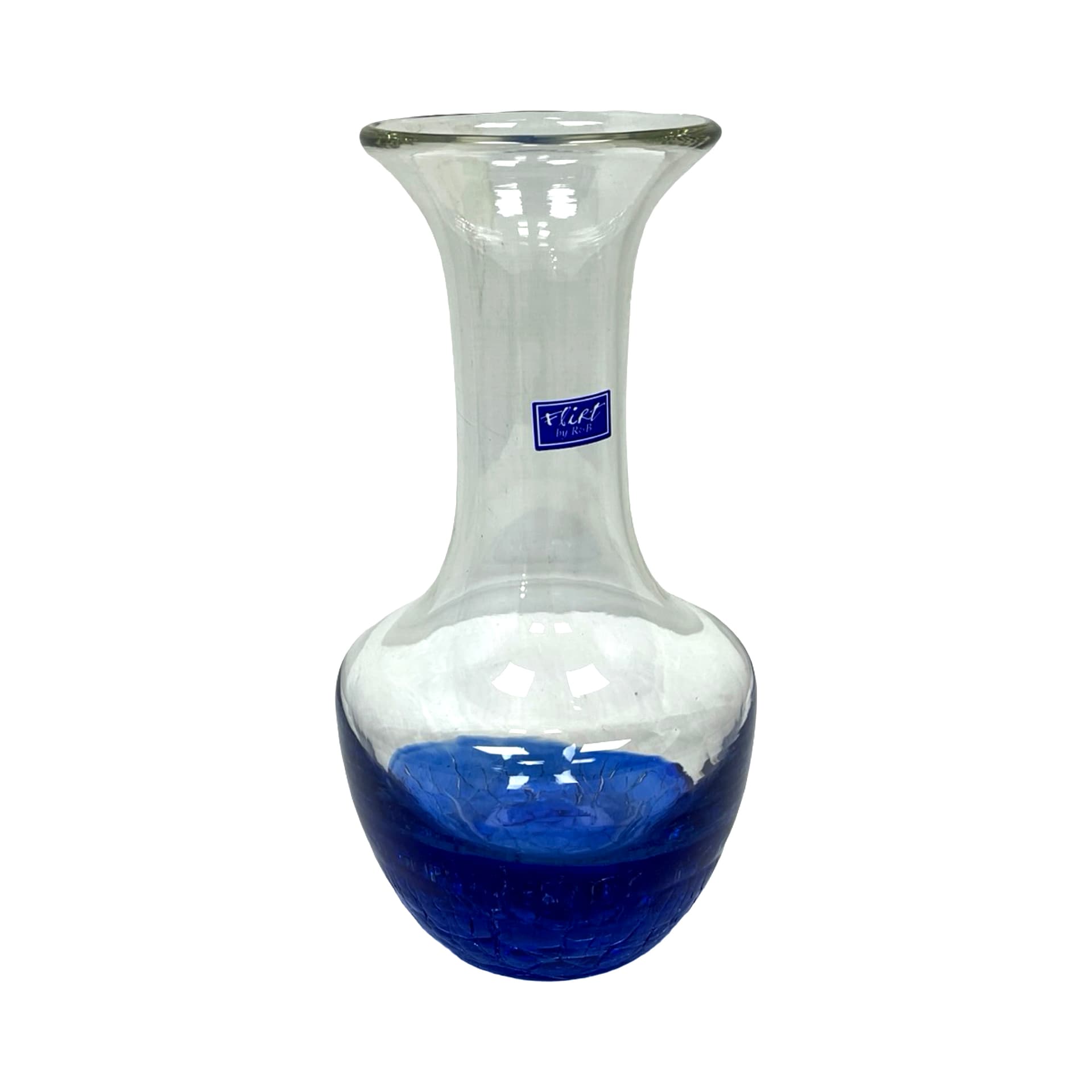 Vase Flirt, blue transparent glass, Ritzenhoff und Breker, Germany, 1990s - 348576