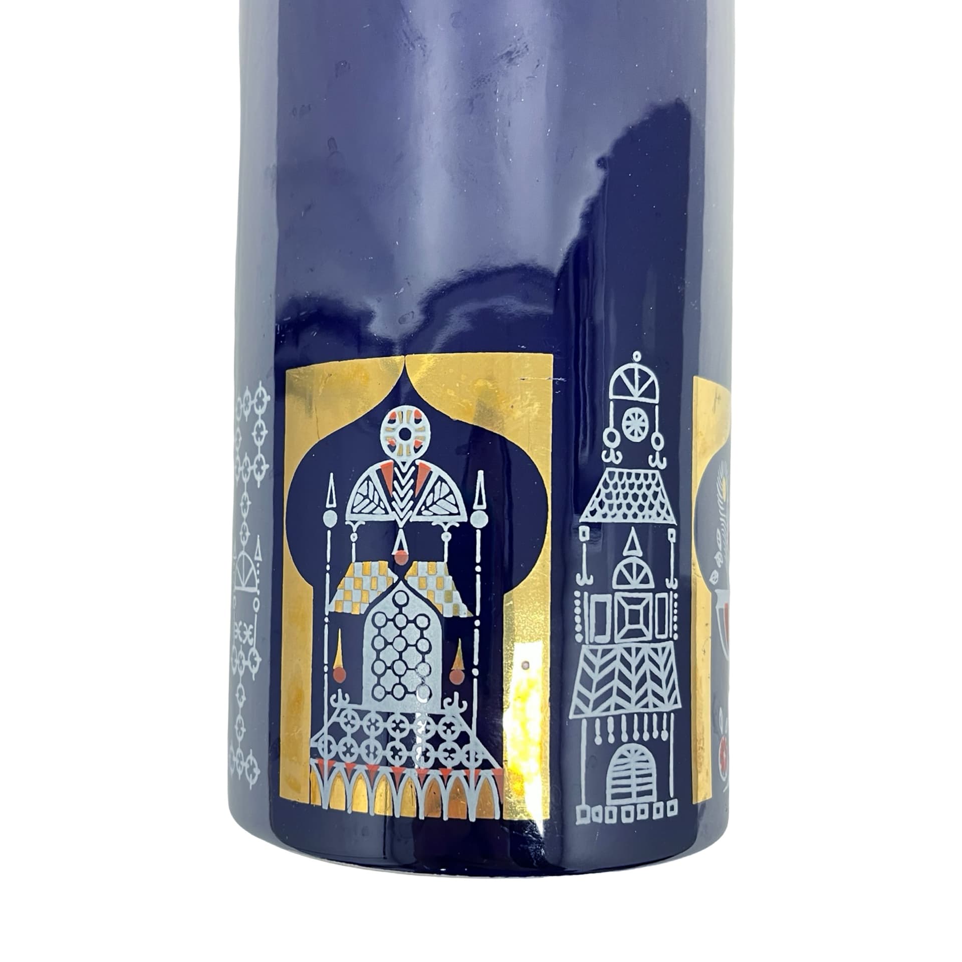 Vase KEUCK Türkisch Mokka, cobalt blue, ceramics, Germany, 1970s. - 348598