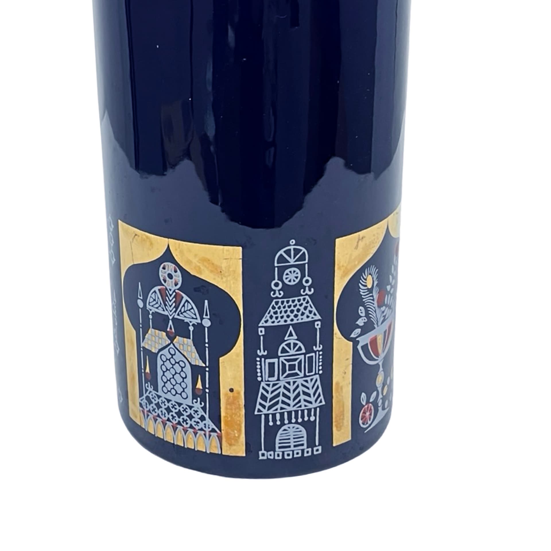 Vase KEUCK Türkisch Mokka, cobalt blue, ceramics, Germany, 1970s. - 348603