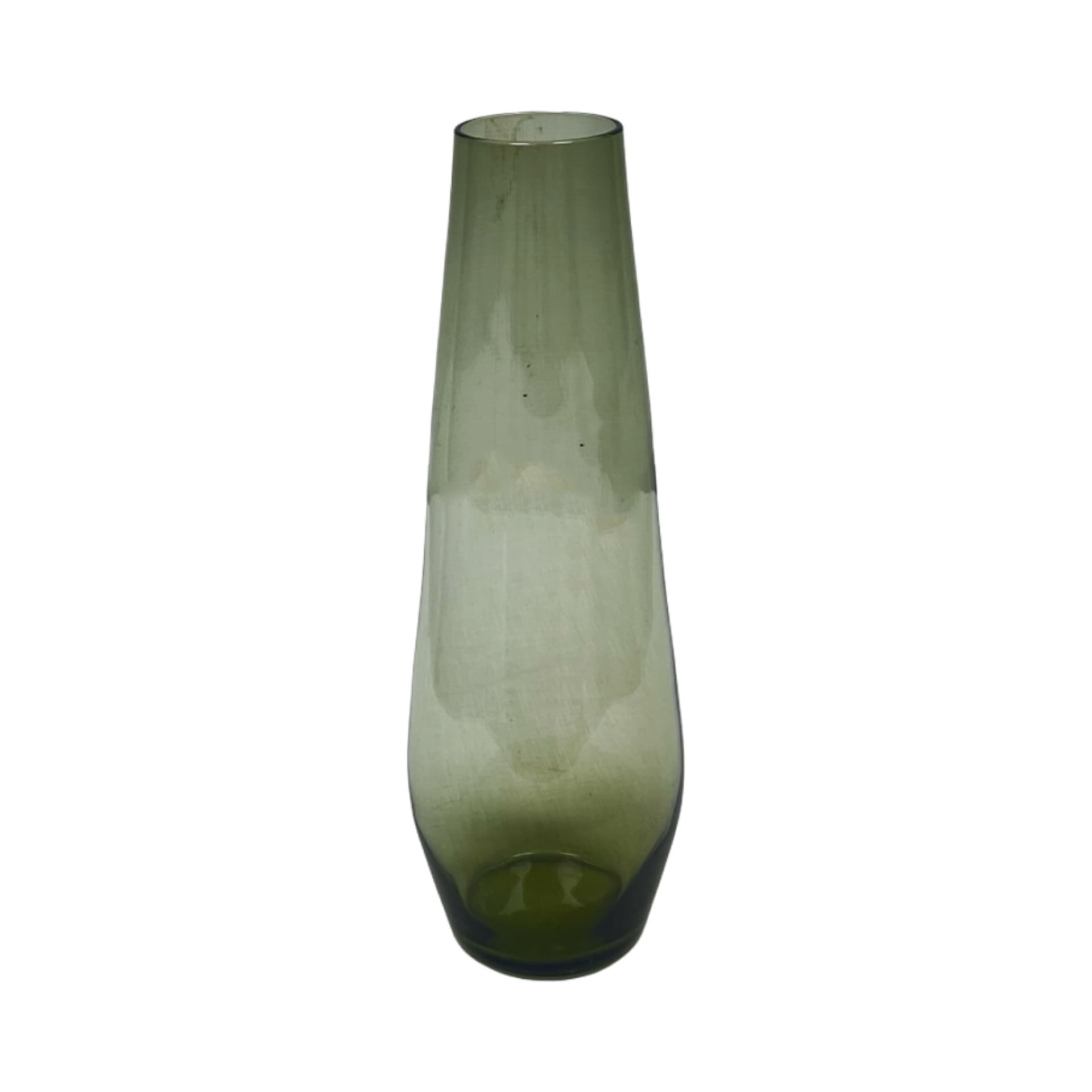 Vase Turmalin, green, crystal, by W. Wagenfeld, WMF, Germany, 1960s. - 348634