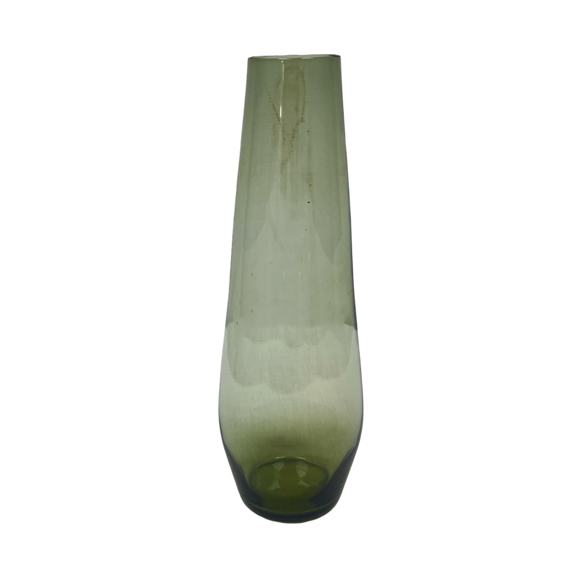 Vase Turmalin, green, crystal, by W. Wagenfeld, WMF, Germany, 1960s. - 348630
