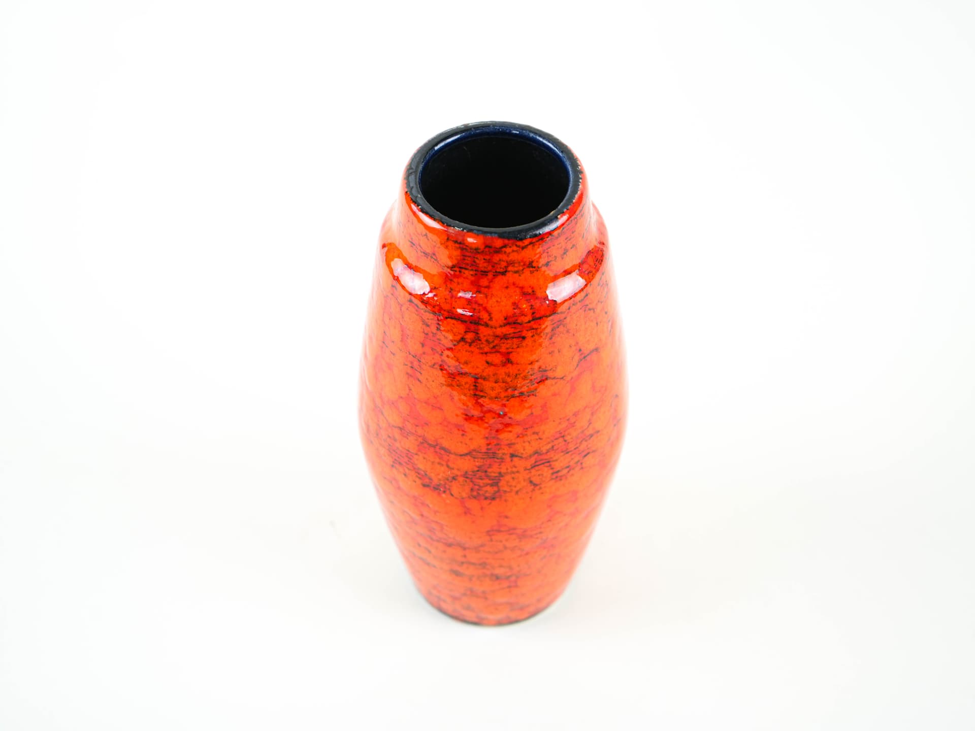 Vase, orange, ceramics, Germany, 1960s. - 348930