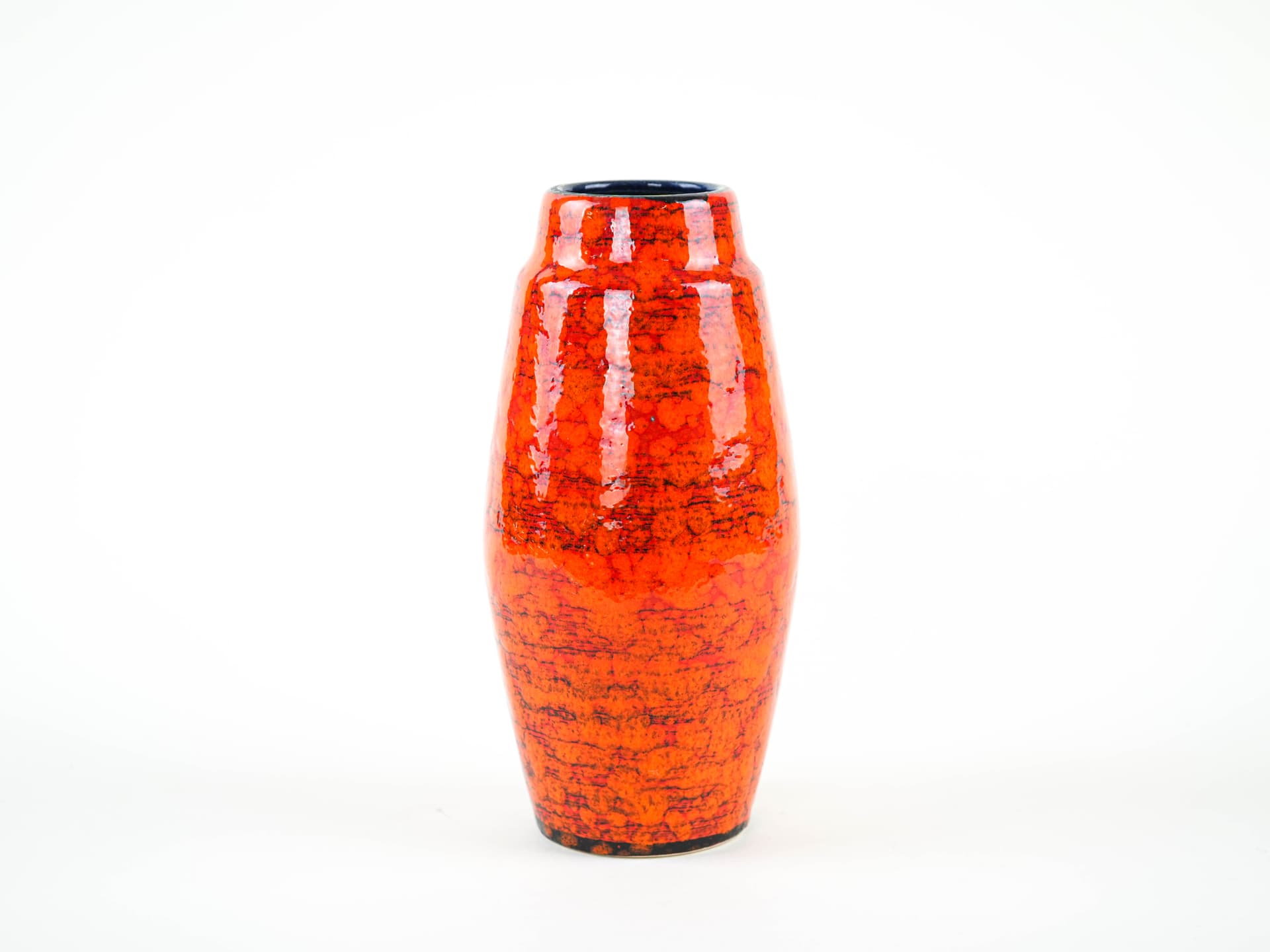Vase, orange, ceramics, Germany, 1960s. - 348931