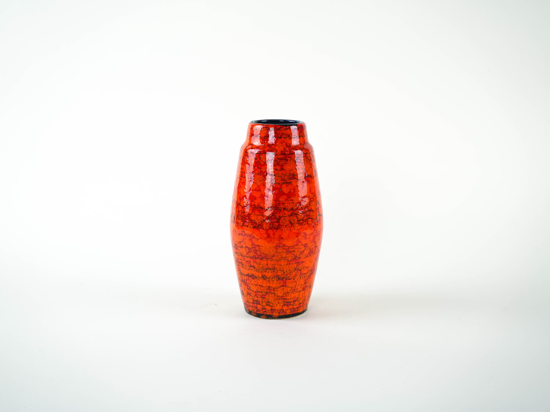 Vase, orange, ceramics, Germany, 1960s. - 348933