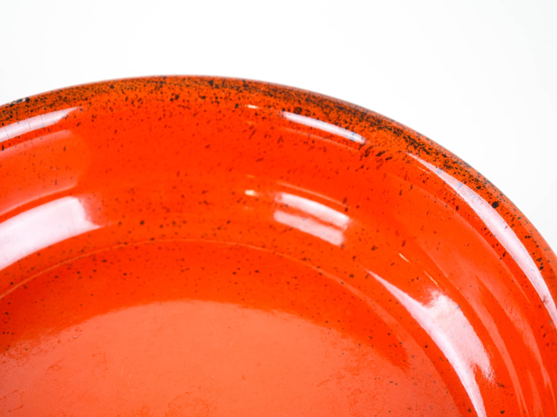 Bowl, orange ceramic, Sweden, 1970s. - 348953
