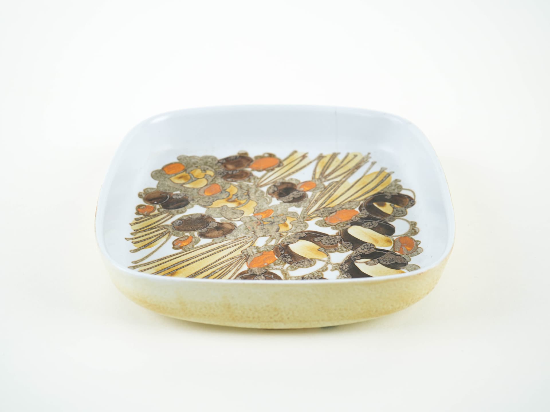 Platter, cream ceramic, Royal Copenhagen, Denmark, 1960s. - 349084