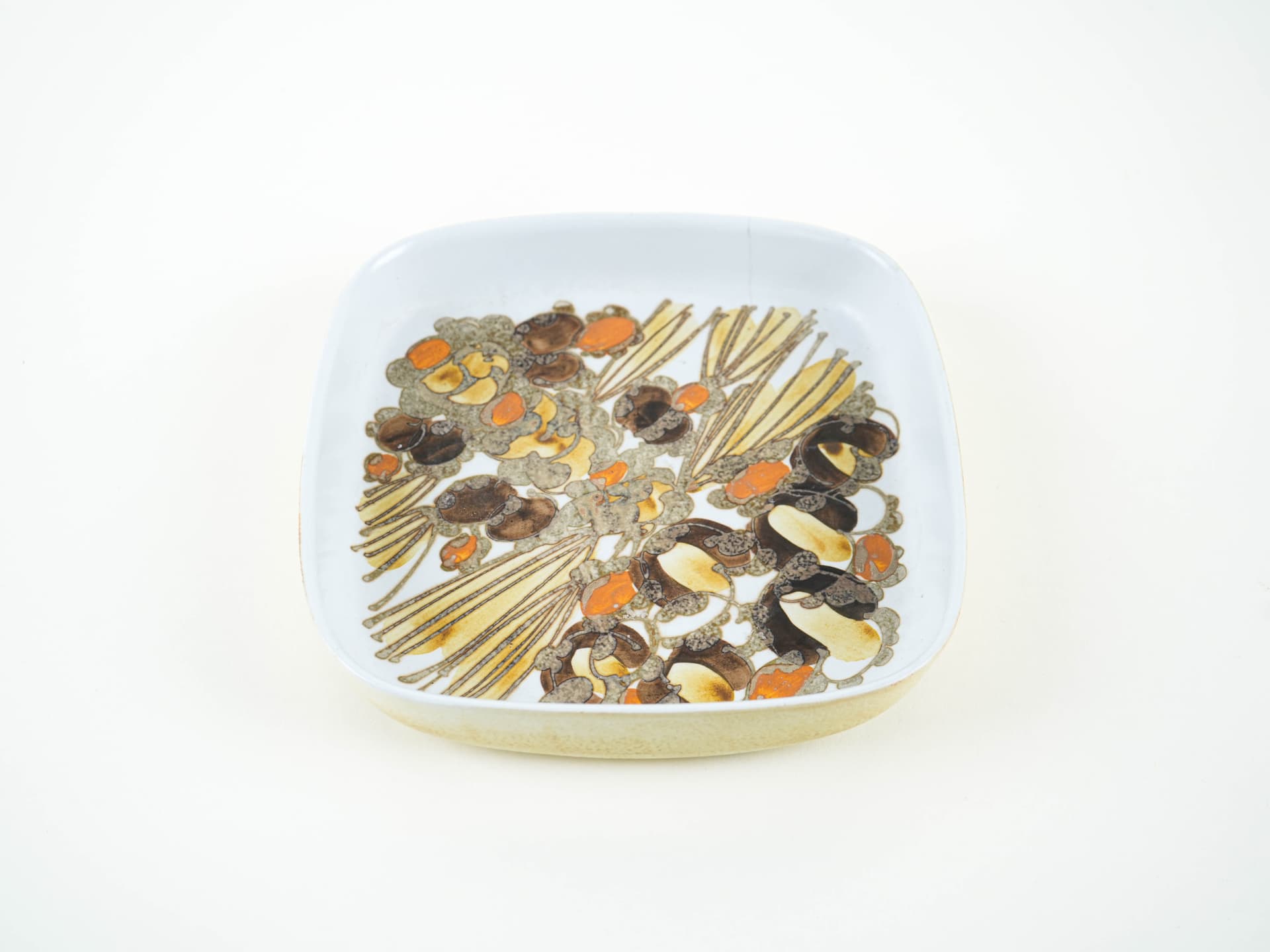 Platter, cream ceramic, Royal Copenhagen, Denmark, 1960s. - 349083