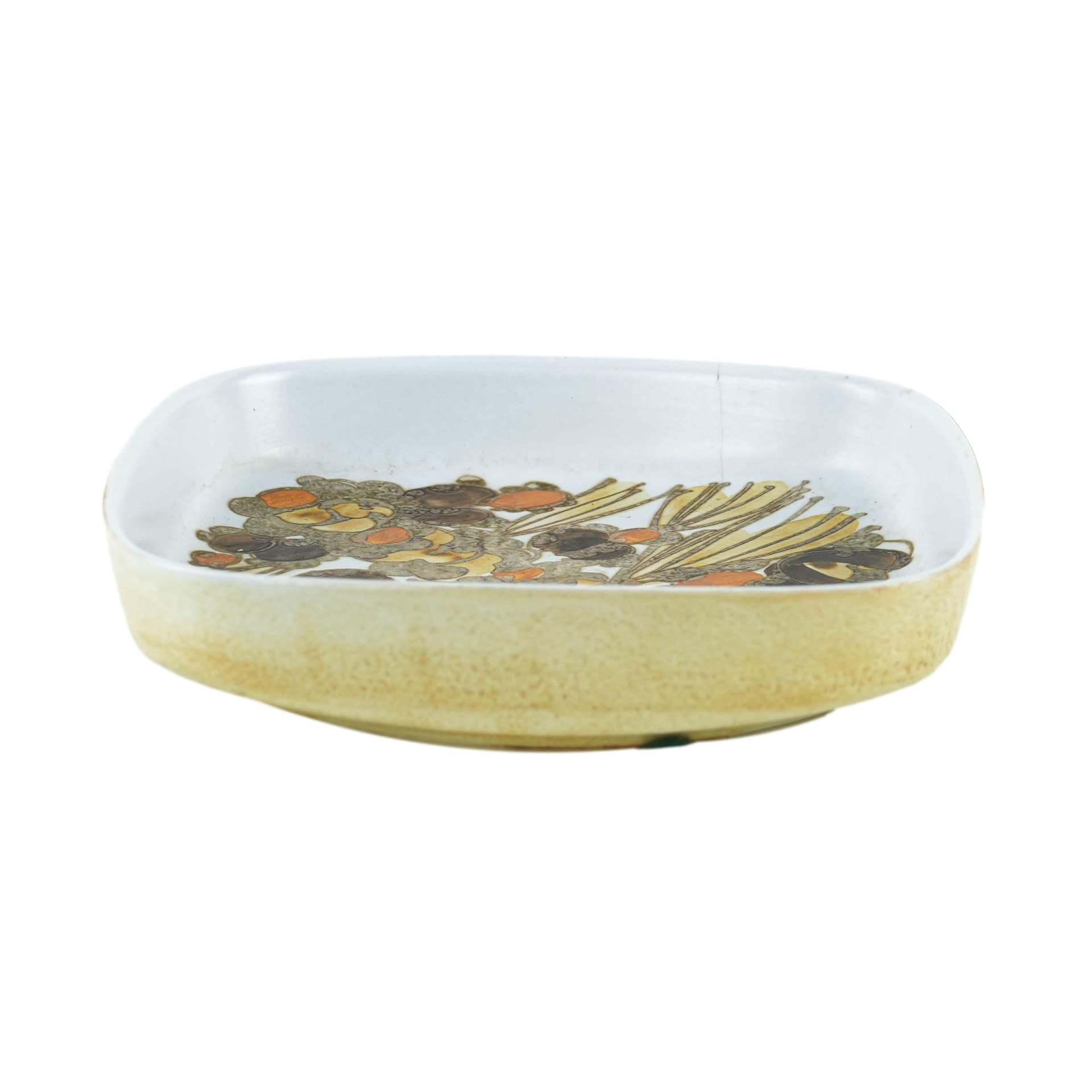 Platter, cream ceramic, Royal Copenhagen, Denmark, 1960s.