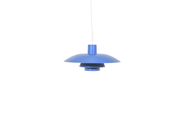 Pendant lamp PH 4/3, blue black metal, by P. Henningsen, Louis Poulsen, Denmark, 1960s. - DIMENSION