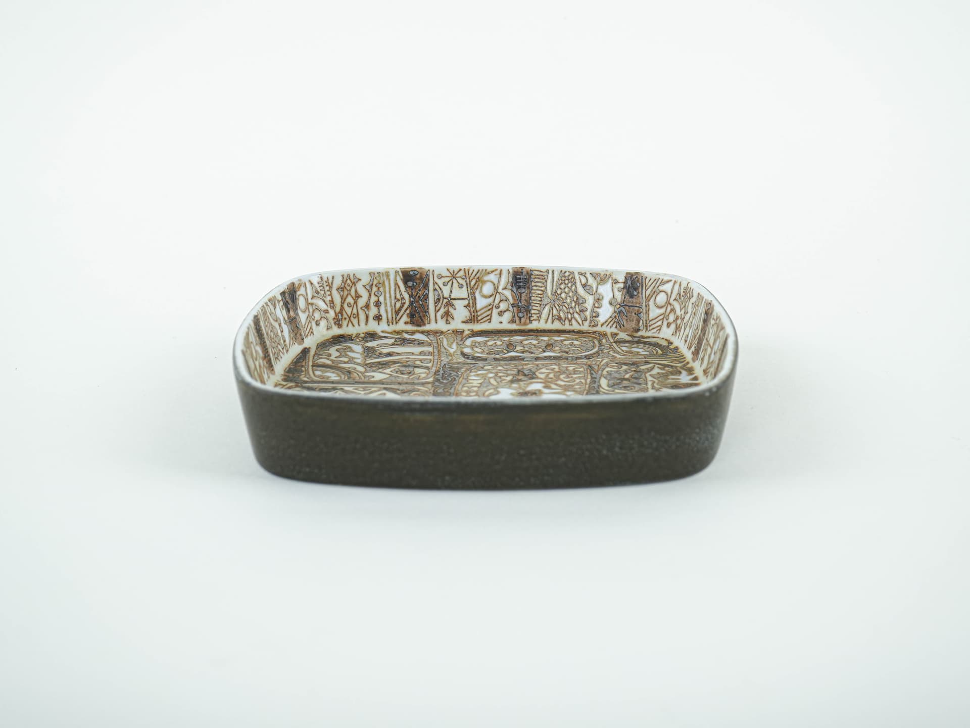 Bowl, brown ceramic, Royal Copenhagen, Denmark, 1960s. - 349198