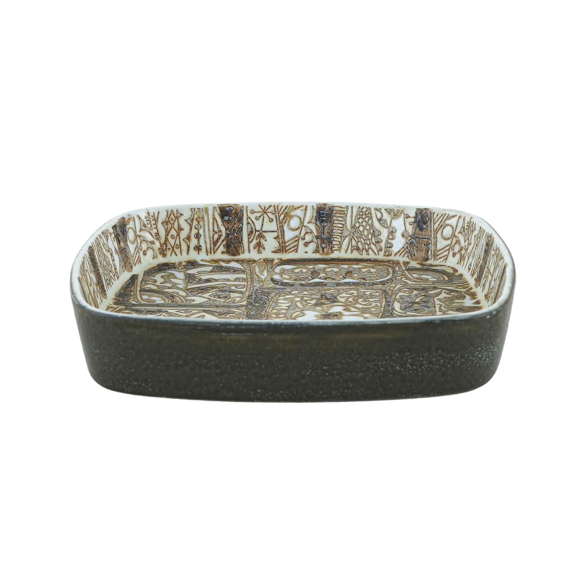 Bowl, brown ceramic, Royal Copenhagen, Denmark, 1960s.