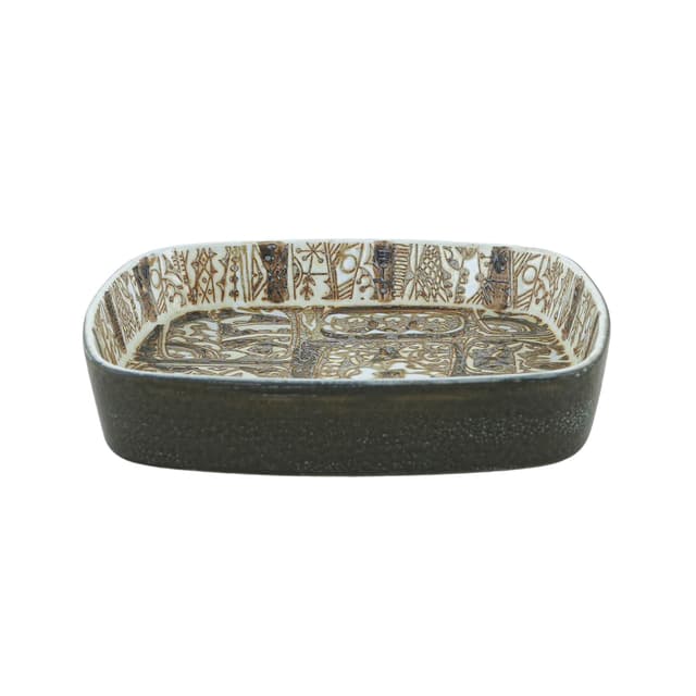 Bowl, brown ceramic, Royal Copenhagen, Denmark, 1960s. - DIMENSION