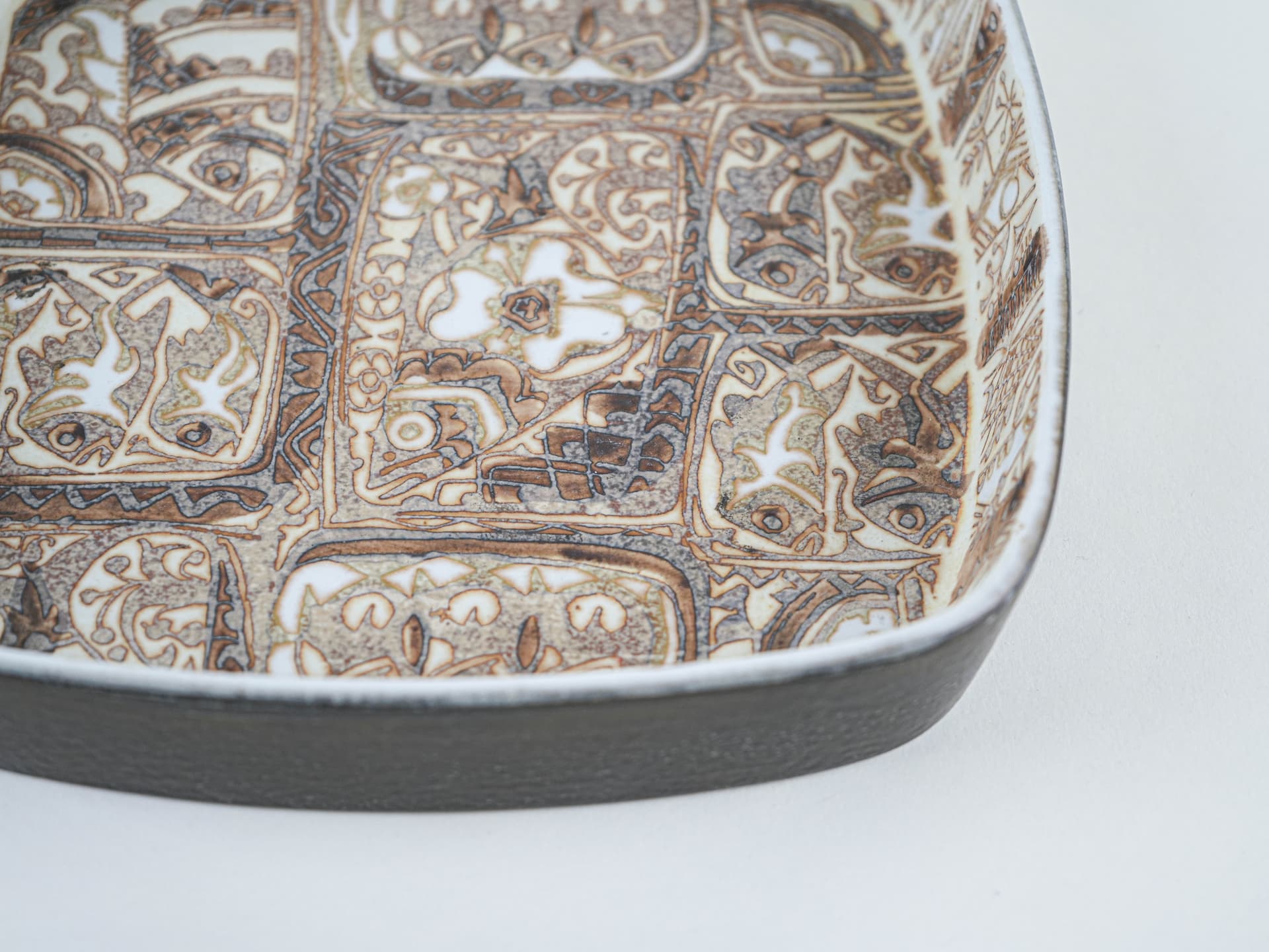 Bowl, brown ceramic, Royal Copenhagen, Denmark, 1960s. - 349204