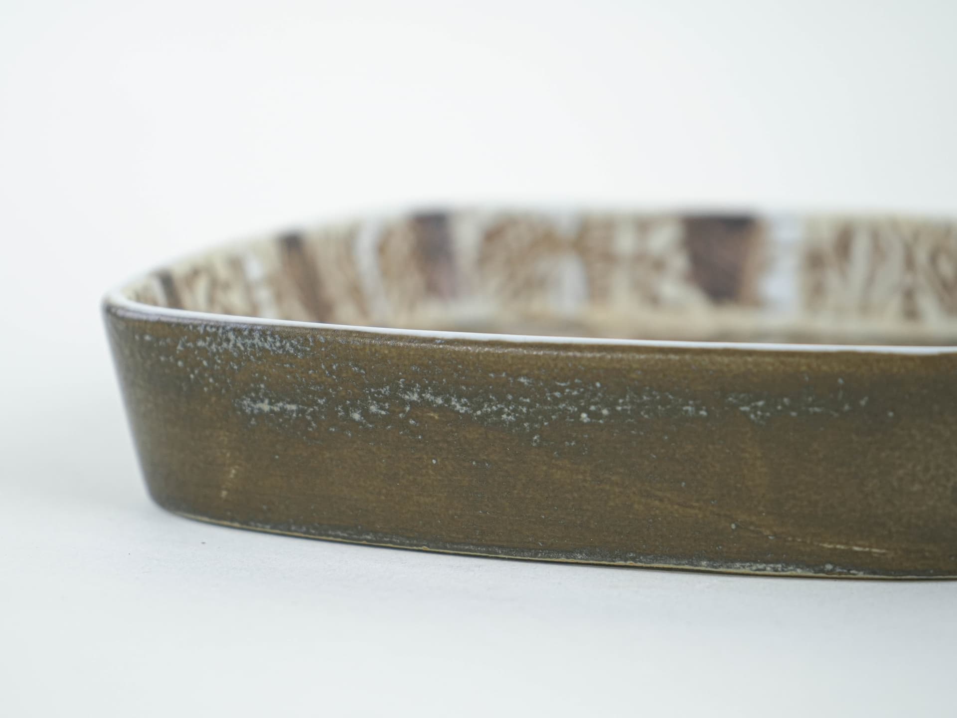 Bowl, brown beige ceramics, Royal Copenhagen, Denmark, 1960s. - 349219