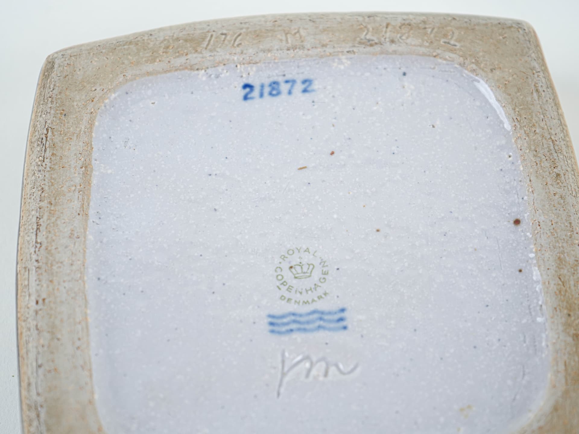 Bowl, olive ceramic, Royal Copenhagen, Denmark, 1960s - 349253