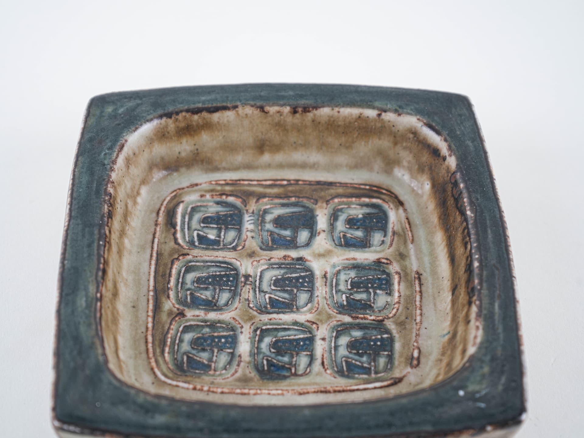 Bowl, olive ceramic, Royal Copenhagen, Denmark, 1960s - 349257