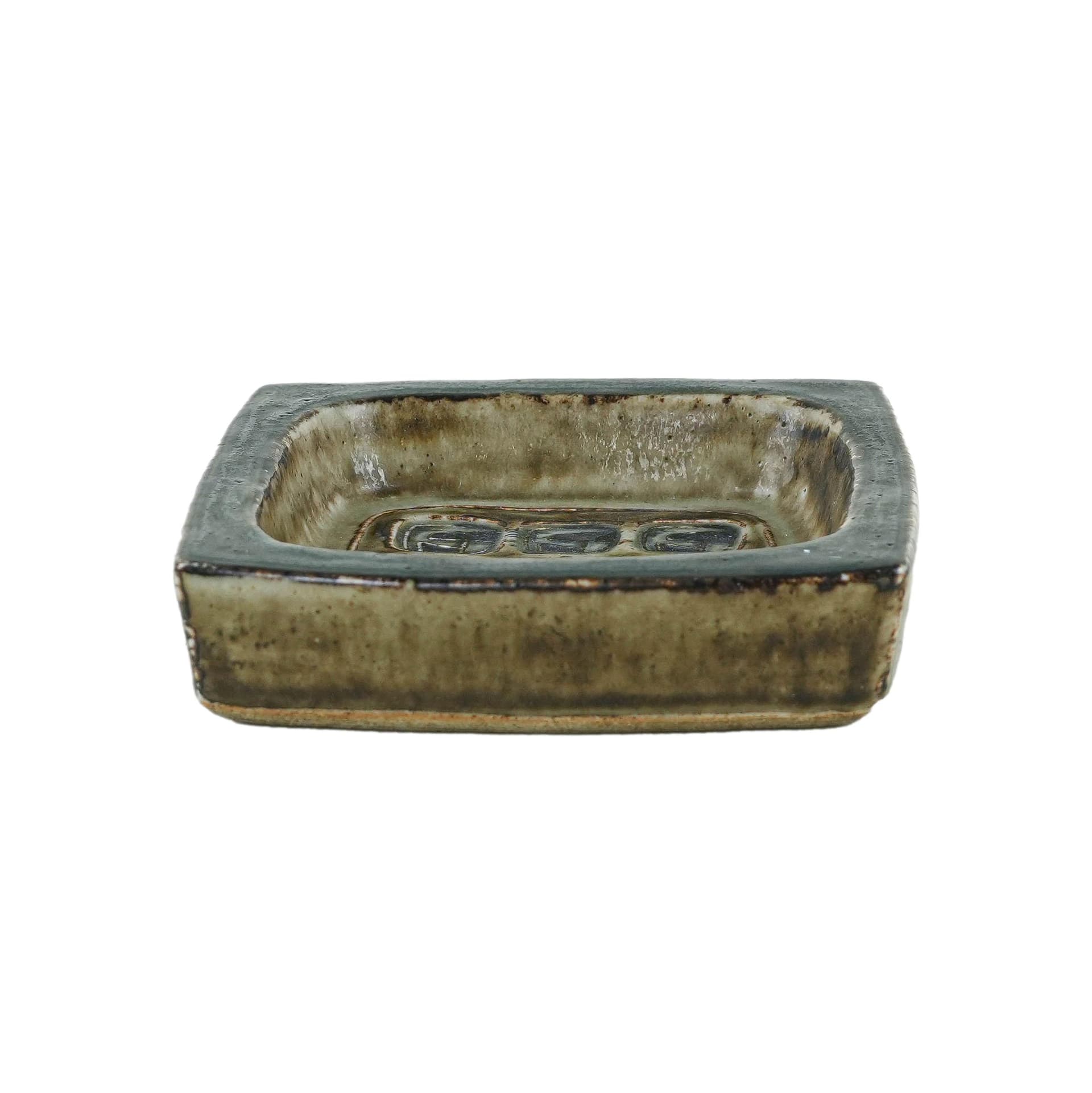 Bowl, olive ceramic, Royal Copenhagen, Denmark, 1960s