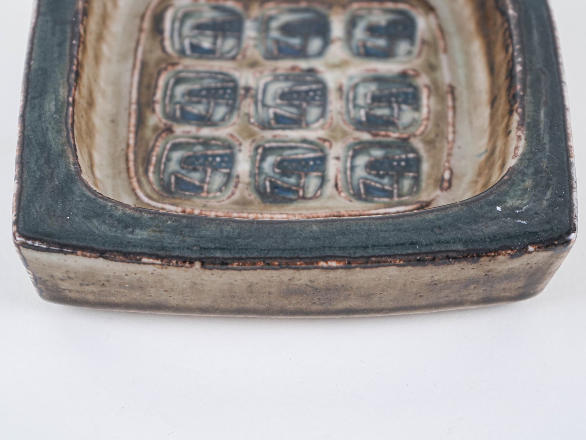Bowl, olive ceramic, Royal Copenhagen, Denmark, 1960s - 349252