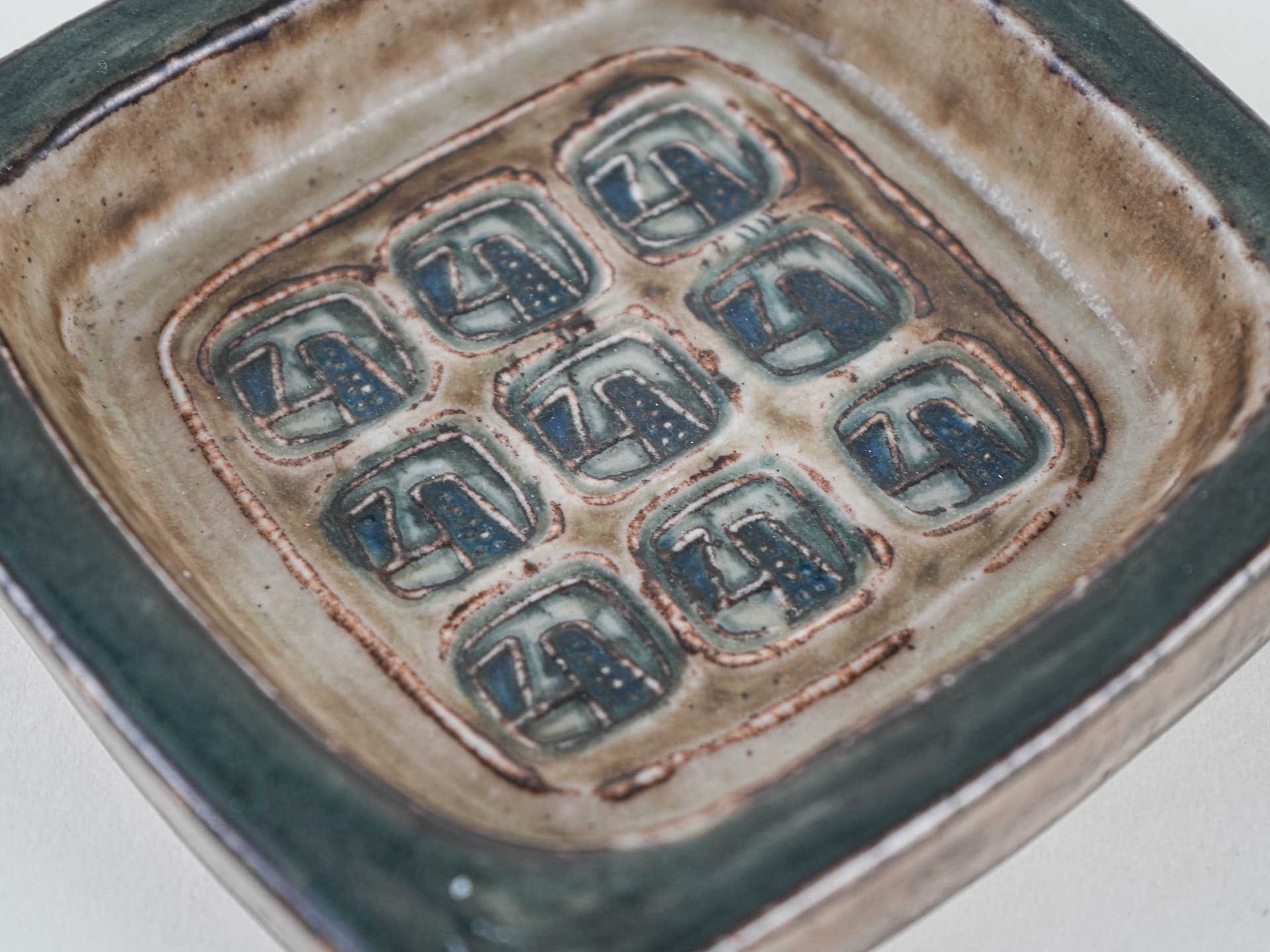 Bowl, olive ceramic, Royal Copenhagen, Denmark, 1960s - 349255