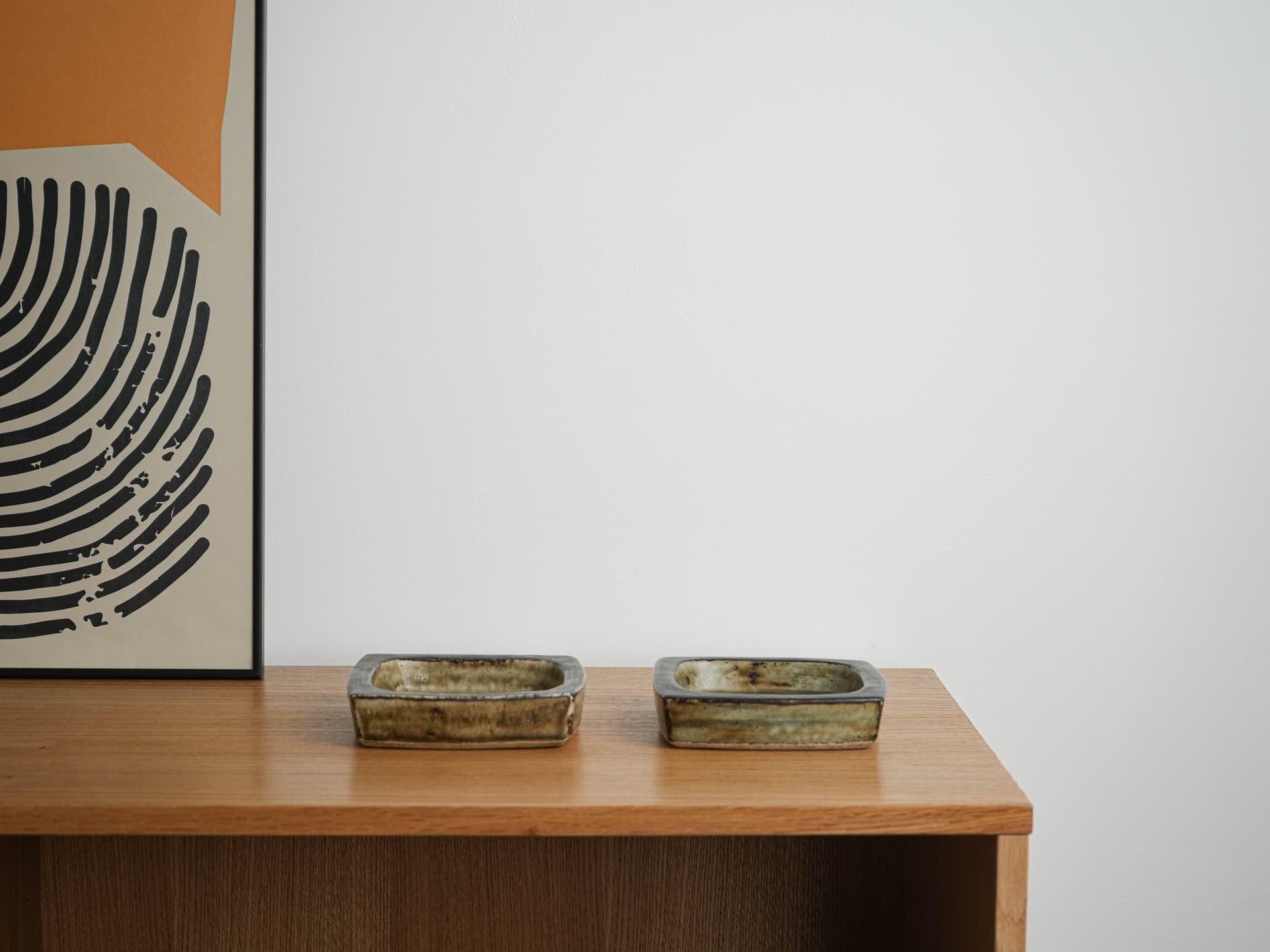 Ceramic bowl, olive green, ceramics, Royal Copenhagen, Denmark, 1960s. - 349271