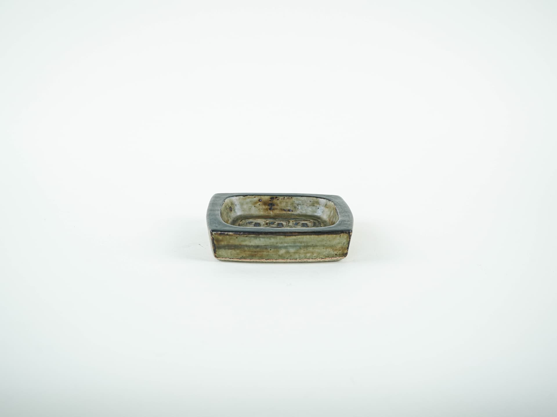 Ceramic bowl, olive green, ceramics, Royal Copenhagen, Denmark, 1960s. - 349268