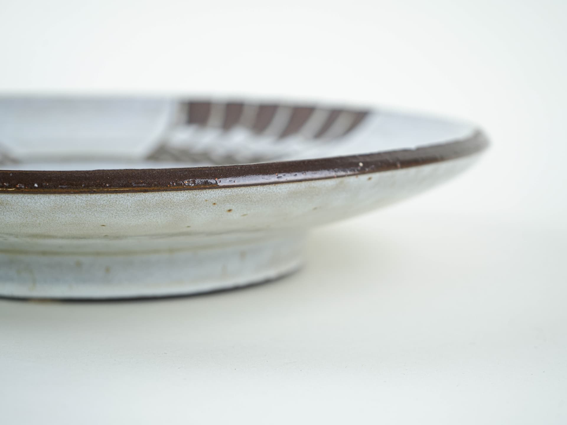 Bowl, white brown stoneware, by M. Starck, Michael Andersen & Søn, Denmark, 1970s. - 349283