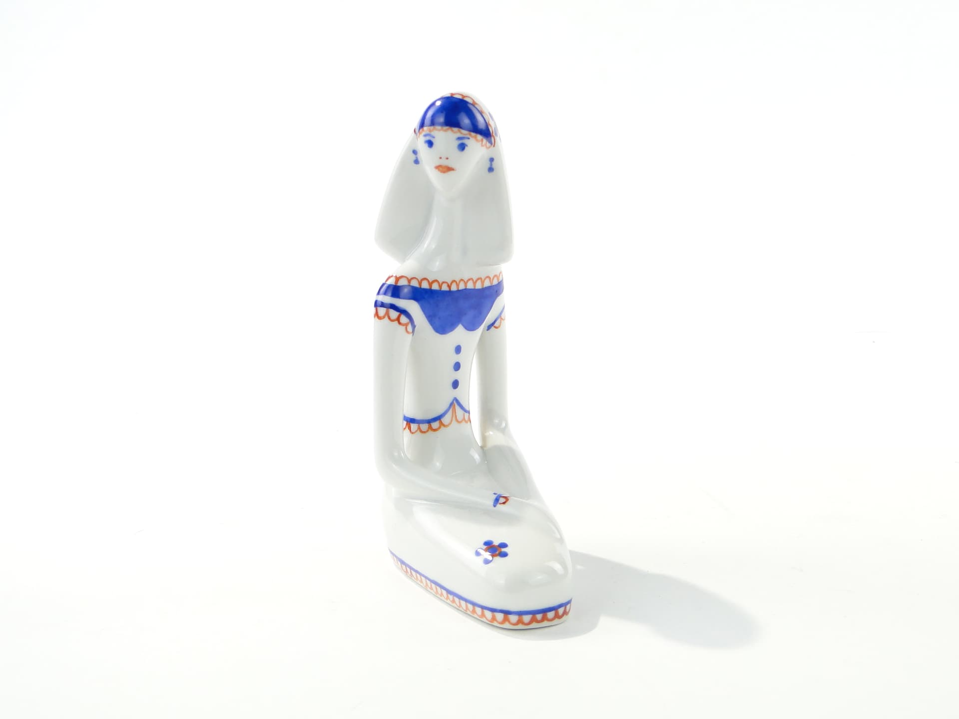 Figurine Egipcjanka, white porcelain, by E. Trzewik-Drost, Zakłady Porcelany Bogucice, Poland, 1960s. - 349370