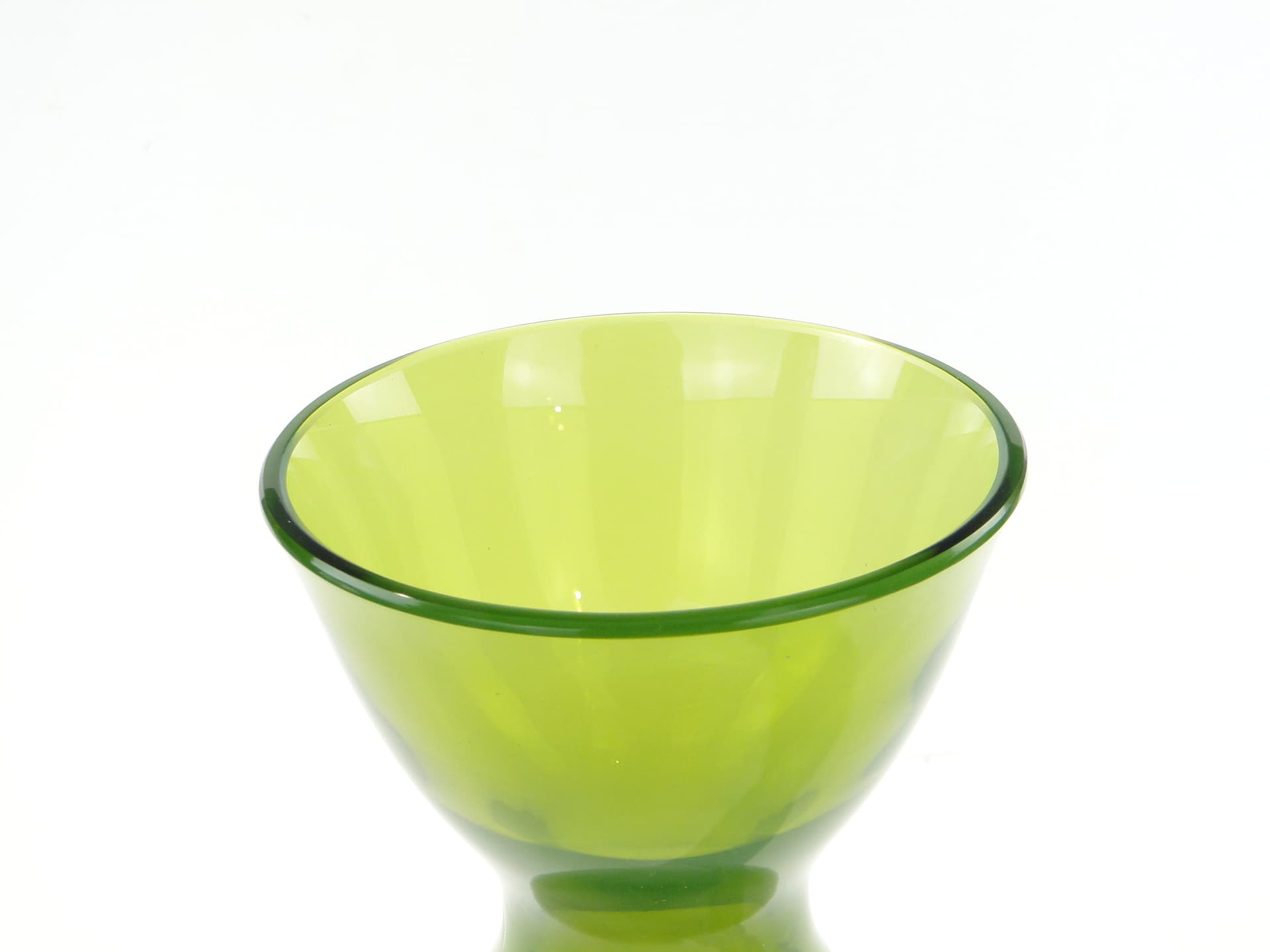Vase Kardynał, green, soda-lime glass, by Z. Horbowy, Poland, 1970s - 349424
