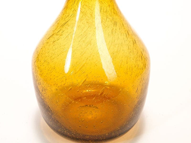 Bottle Antico, amber, soda-lime glass, by Z. Horbowy, Huta Szkła 'Sudety', Poland, 1970s - 349430
