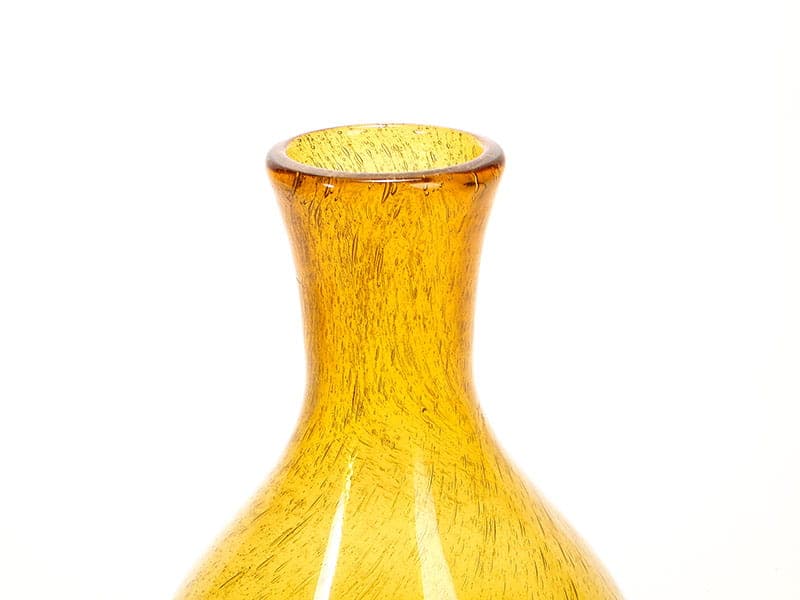 Bottle Antico, amber, soda-lime glass, by Z. Horbowy, Huta Szkła 'Sudety', Poland, 1970s - 349429
