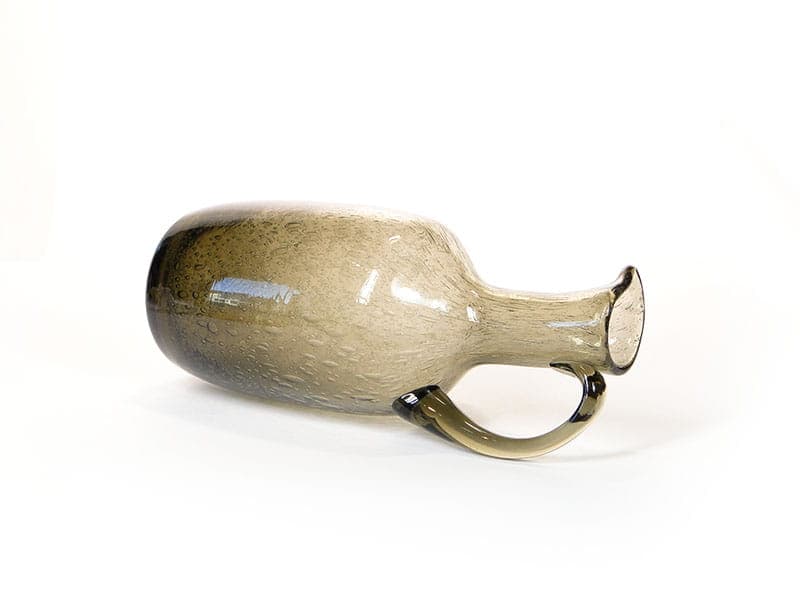 Pitcher Antico, smoky brown soda-lime glass, by Z. Horbowy, Huta Sudety, Poland, 1970s. - 349484