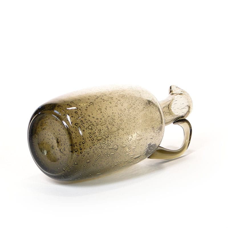 Pitcher Antico, smoky brown soda-lime glass, by Z. Horbowy, Huta Sudety, Poland, 1970s. - 349485