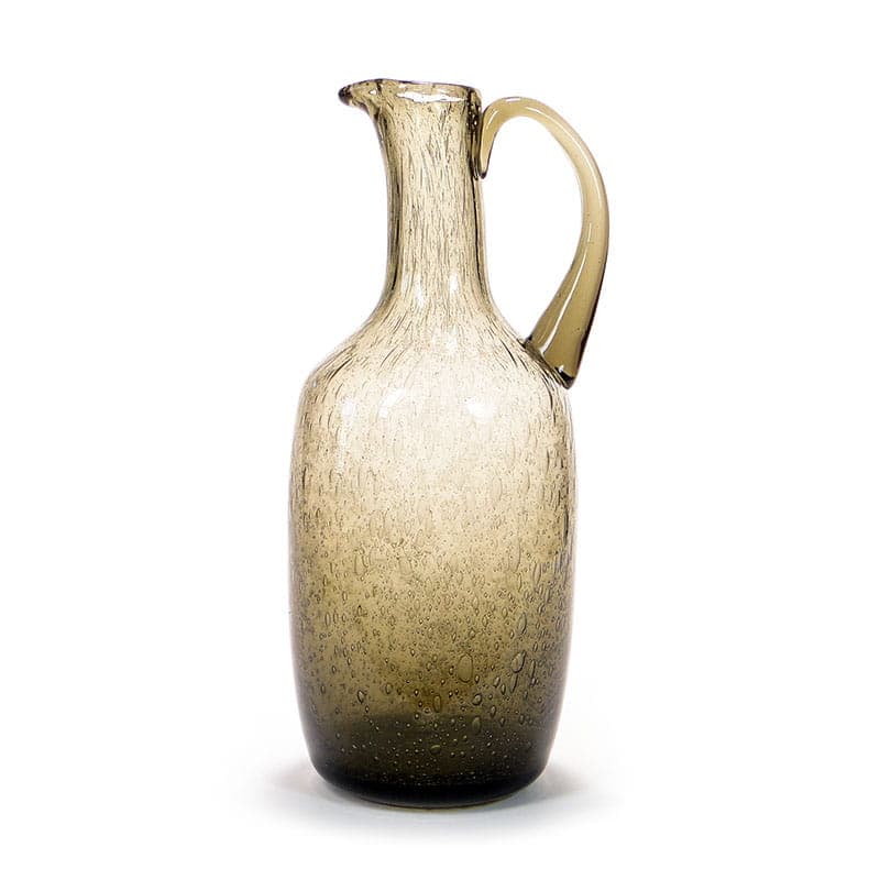 Pitcher Antico, smoky brown soda-lime glass, by Z. Horbowy, Huta Sudety, Poland, 1970s. - 349489