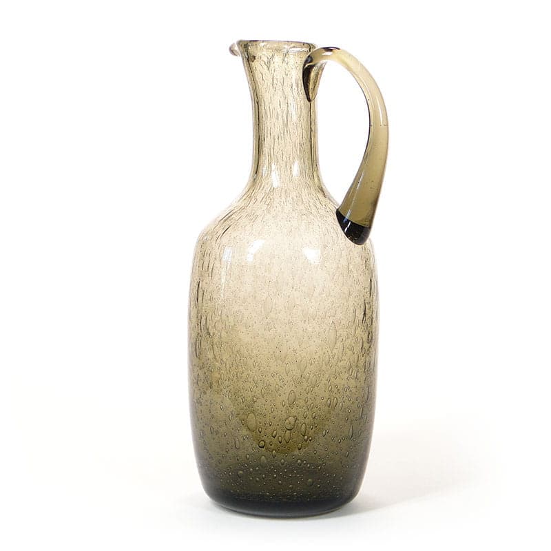 Pitcher Antico, smoky brown soda-lime glass, by Z. Horbowy, Huta Sudety, Poland, 1970s. - 349486