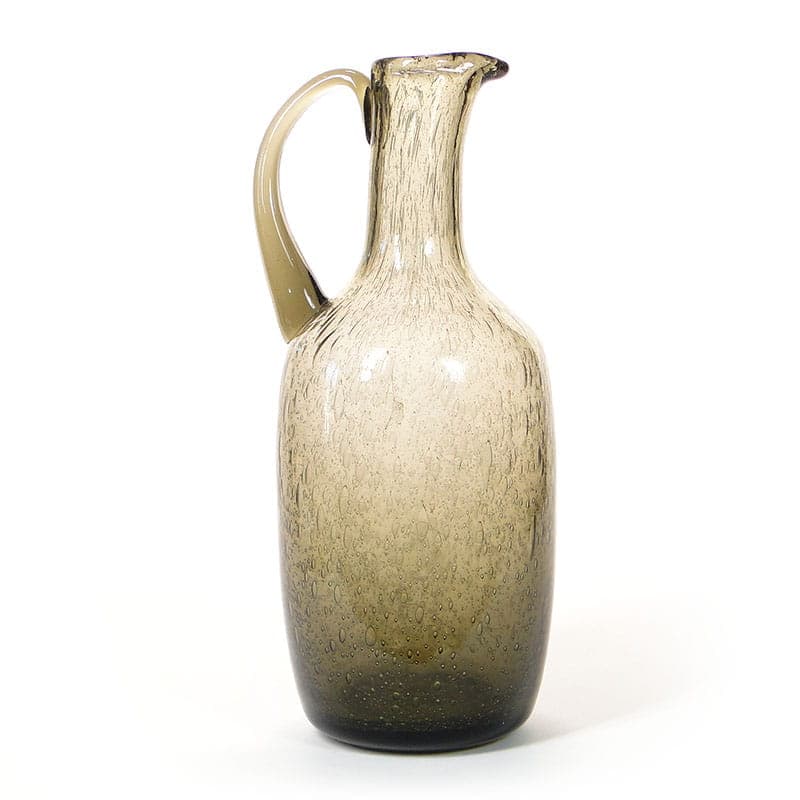 Pitcher Antico, smoky brown soda-lime glass, by Z. Horbowy, Huta Sudety, Poland, 1970s. - 349483