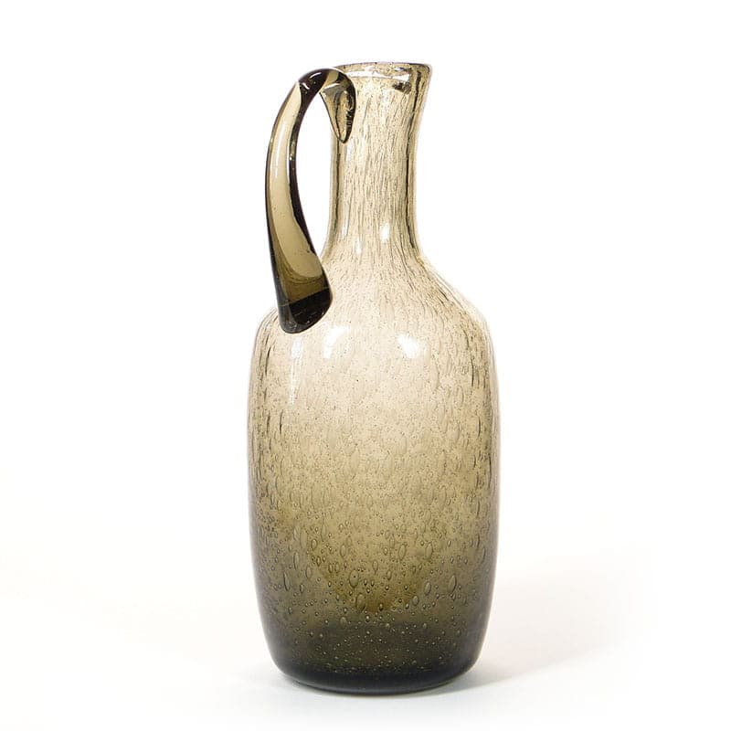 Pitcher Antico, smoky brown soda-lime glass, by Z. Horbowy, Huta Sudety, Poland, 1970s. - 349487