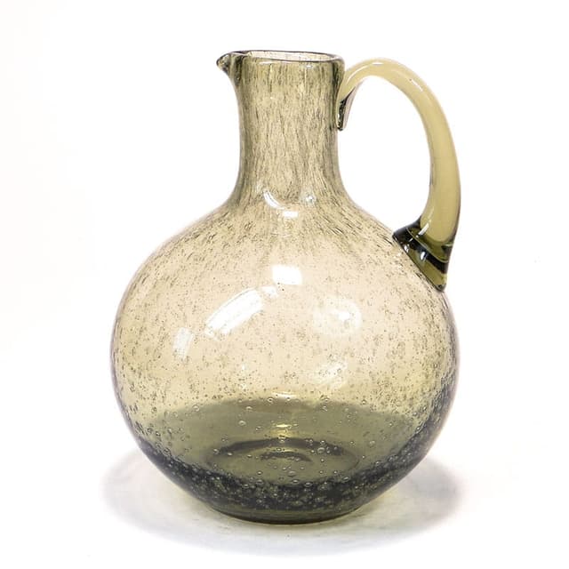 Jug antico, brown transparent glass, by Z. Horbowy, Huta Szkła „Sudety”, Poland, 1970s - DIMENSION