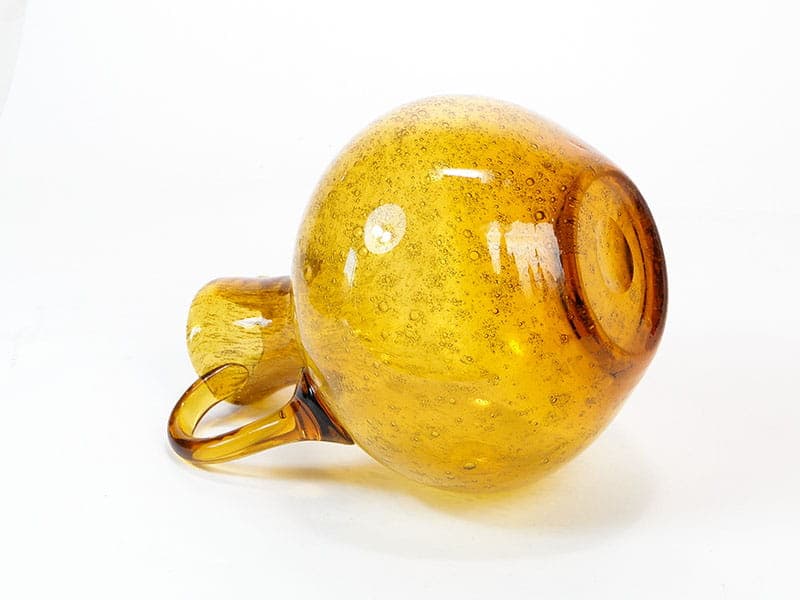 Pitcher Antico, amber soda-lime glass, by Z. Horbowy, Poland, 1970s. - 349501