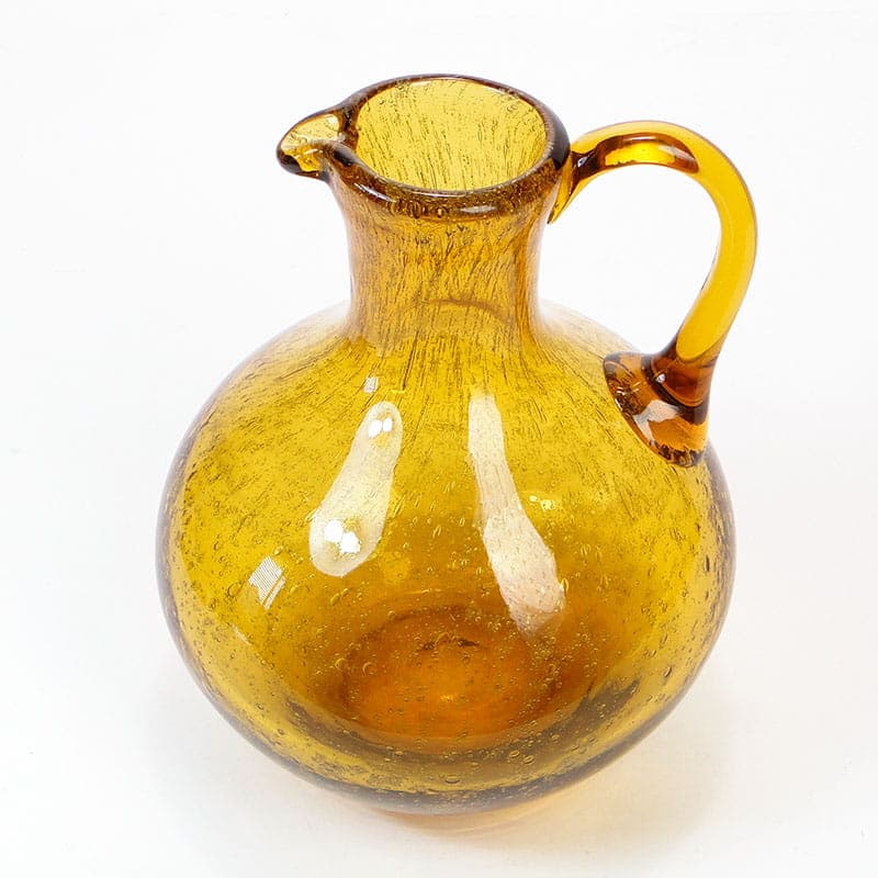 Pitcher Antico, amber soda-lime glass, by Z. Horbowy, Poland, 1970s. - 349497