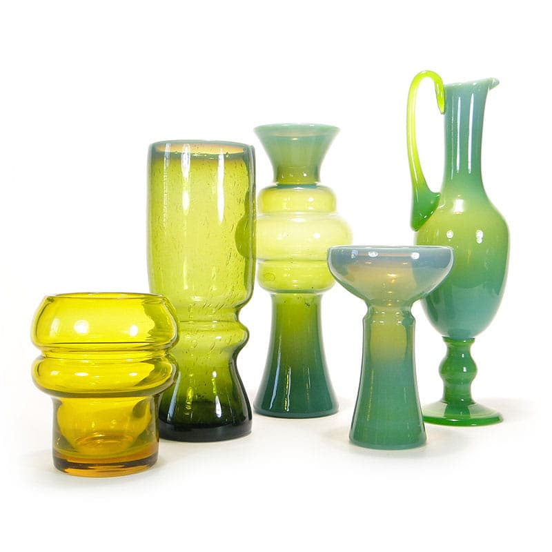 Vase Izolator, yellow transparent, soda-lime glass, by Z. Horbowy, Huta Szkła Artystycznego Barbara, Poland, 1970s. - 349525
