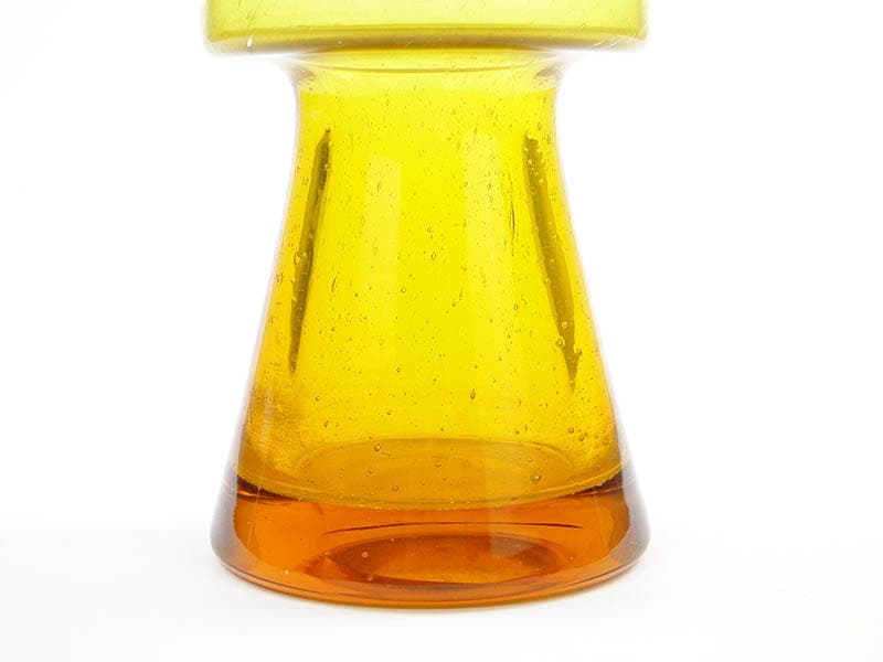 Vase Izolator, yellow orange, soda-lime glass, by Z. Horbowy, Poland, 1970s - 349534