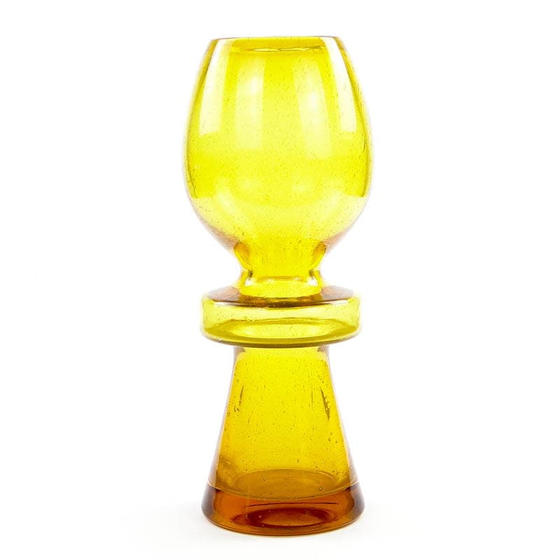 Vase Izolator, yellow orange, soda-lime glass, by Z. Horbowy, Poland, 1970s - 349532