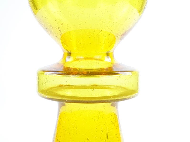 Vase Izolator, yellow orange, soda-lime glass, by Z. Horbowy, Poland, 1970s - 349533