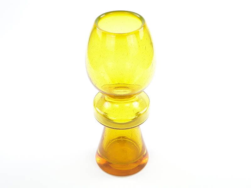 Vase Izolator, yellow orange, soda-lime glass, by Z. Horbowy, Poland, 1970s - 349531