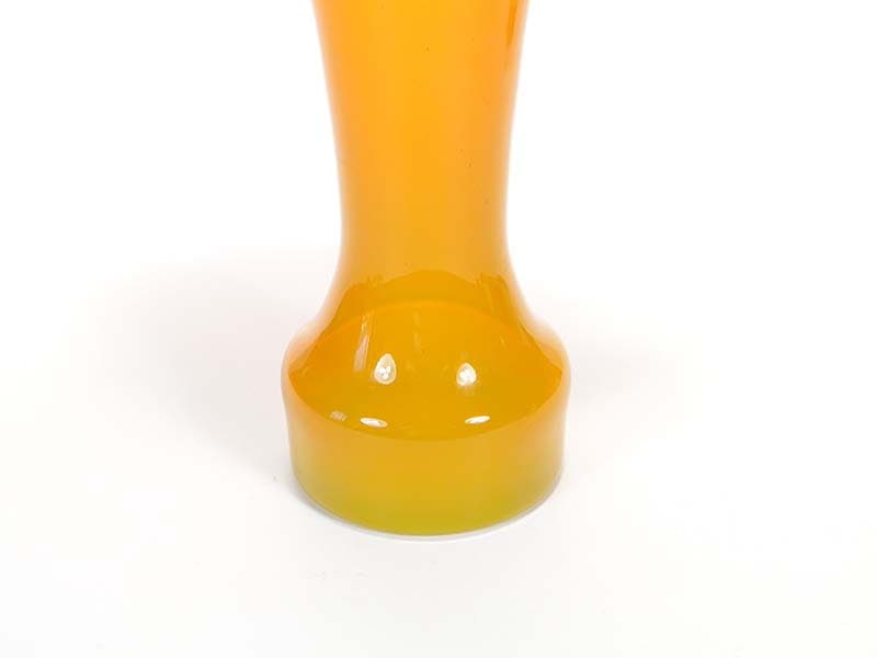 Vase Amphora, yellow, soda-lime glass, by Z. Horbowy, Poland, 1970s. - 349546