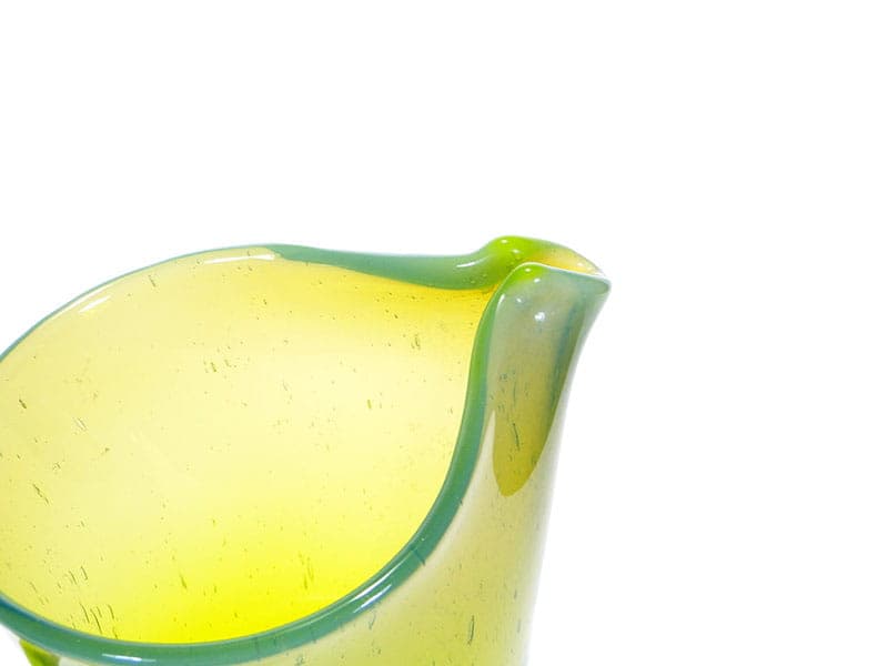 Pitcher, lime green, soda-lime glass, by Z. Horbowy, Huta Szkła 'Barbara', Poland, 1970s - 349625